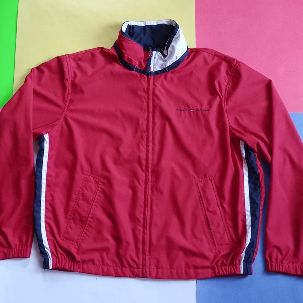 men's Modern 2005 Tommy Hilfiger Essential Windbreaker large